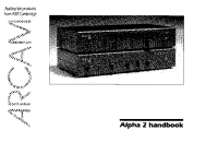 Arcam ALPHA-2 - Owners Manual 